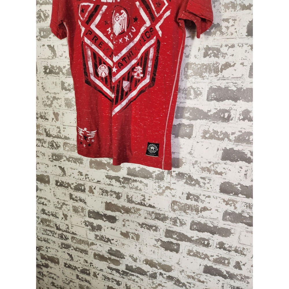 American Fighter Training Division Red Graphic Tee Men's Large Athletic Fit Y2K‎ - Picture 7 of 16